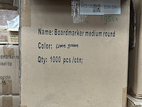 Ca. 1950x boardmarker medium round oranje/lime groen sam creative - afbeelding 2 van  3