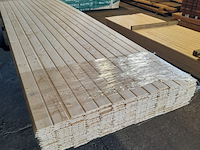 Ca. 195x vuren saunaschrootjes, 1,6 x 9,5 x 420 cm