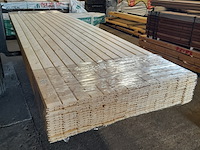 Ca. 195x vuren saunaschrootjes, 1,6 x 9,5 x 420 cm