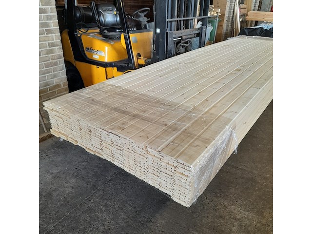 Ca. 195x vuren saunaschrootjes, 1,6 x 9,5 x 420 cm - afbeelding 3 van  7