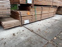 Ca. 198x guyana teak beschoeiingsplanken, 20x100mm, lengte 58/250cm, 92/300cm, 48/350cm - afbeelding 4 van  4