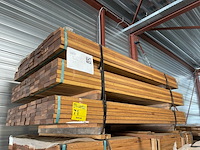 Ca. 198x guyana teak planken geschaafd, 25x90mm, lengte 185cm - afbeelding 4 van  4