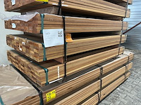 Ca. 198x guyana teak planken geschaafd, 25x90mm, lengte 185cm - afbeelding 4 van  4