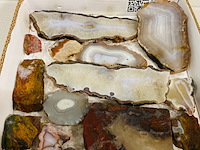 Ca. 19x agaat plakken natuurlijk gekleurd - afbeelding 6 van  7