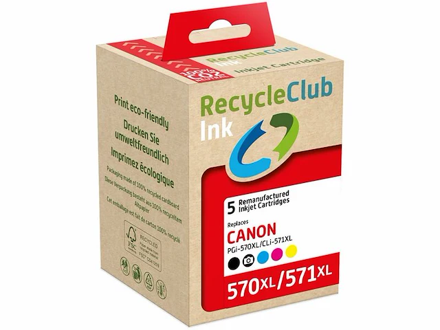 Ca. 19x canon 570xl/571xl inktcartridge multipack, recycleclub - afbeelding 1 van  2