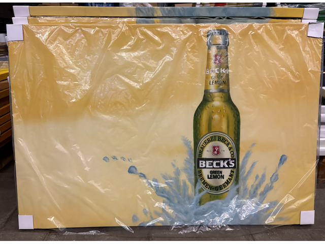 Ca. 19x canvas schilderij beck's 90x60 - afbeelding 1 van  5