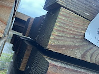 Ca. 19x douglas balken fijnbezaagd, 100x100mm, lengte 300cm - afbeelding 3 van  3