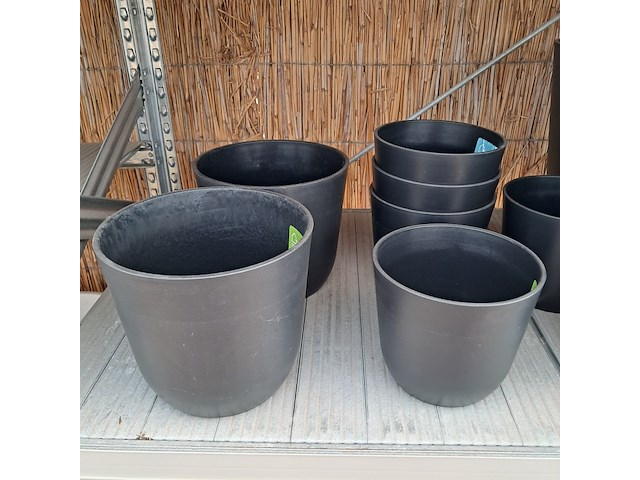 Ca. 19x kunststof bloempot, ts collection - afbeelding 5 van  10