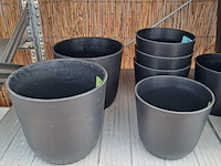 Ca. 19x kunststof bloempot, ts collection - afbeelding 5 van  10