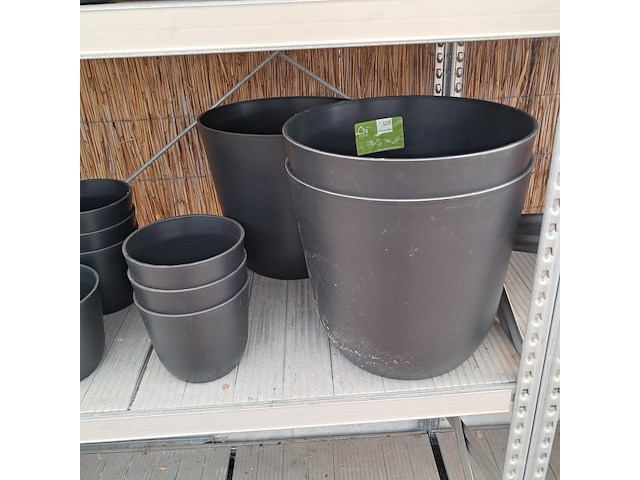 Ca. 19x kunststof bloempot, ts collection - afbeelding 6 van  10