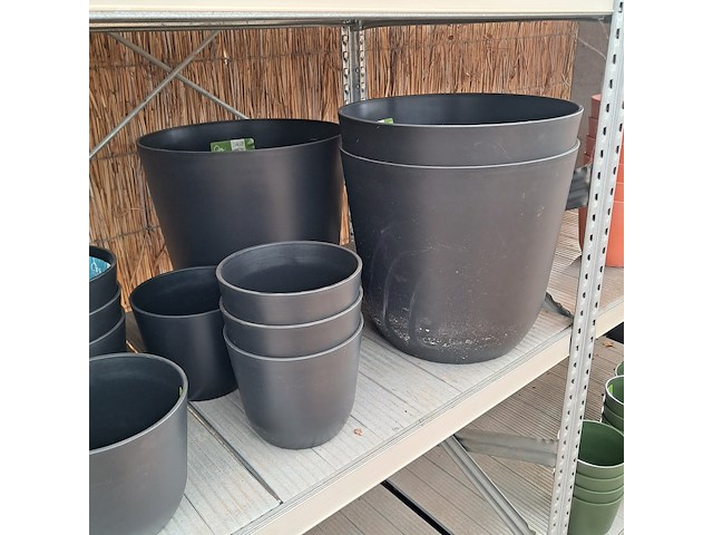 Ca. 19x kunststof bloempot, ts collection - afbeelding 7 van  10