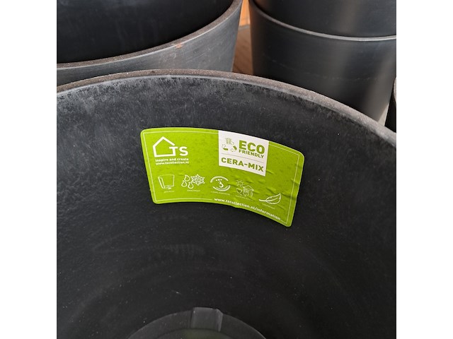 Ca. 19x kunststof bloempot, ts collection - afbeelding 10 van  10