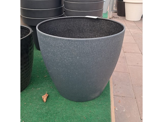 Ca. 19x kunststof/ metalen bloempot, o.a. geli - afbeelding 10 van  13