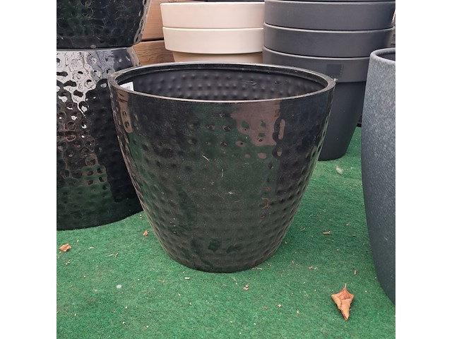 Ca. 19x kunststof/ metalen bloempot, o.a. geli - afbeelding 11 van  13