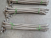 Ca. 19x set van 10 stuks flexibele metalen slang voor monoblock warmtepompen, dn25 (1 duims), lengte 1000mm., rvs304 - afbeelding 1 van  1