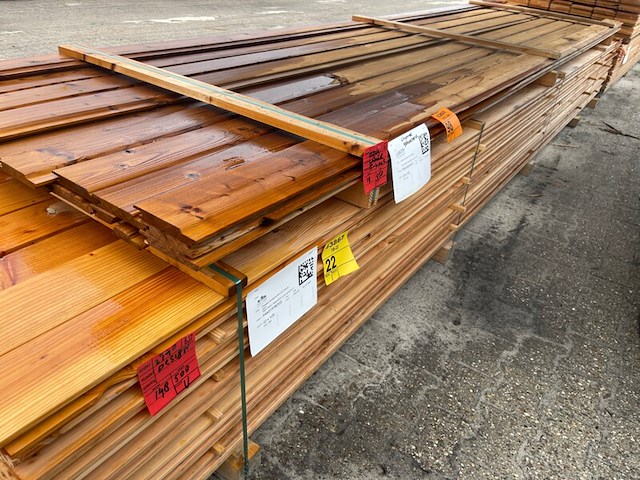Ca. 19x thermo vuren channelsiding, 20x140mm, lengte 450cm - afbeelding 2 van  3