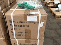 Ca. 2000x boardmarker regular chisel tip groen - afbeelding 1 van  3