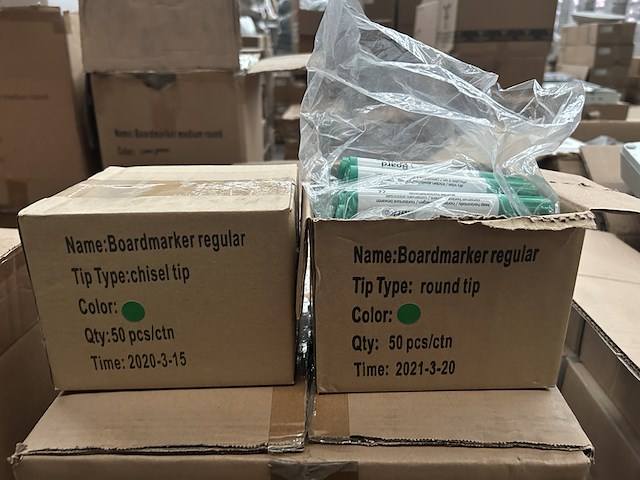 Ca. 2000x boardmarker regular round tip groen sam creative - afbeelding 2 van  3