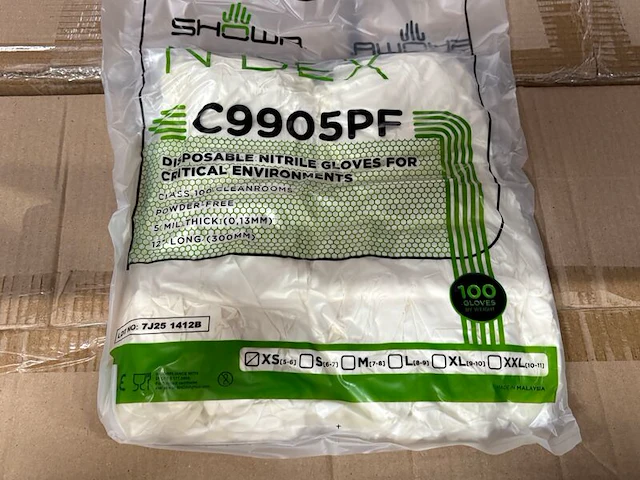 Ca. 2000x cleanroom handschoenen showa - afbeelding 2 van  4