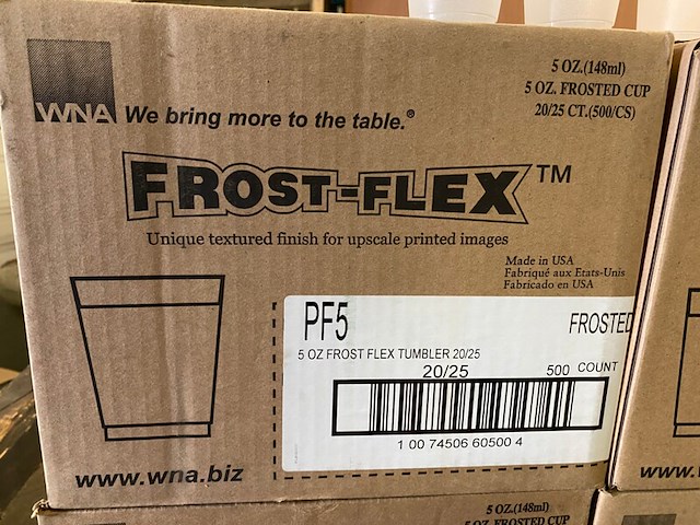 Ca. 2000x frost-flex bekers, transparant - afbeelding 3 van  4