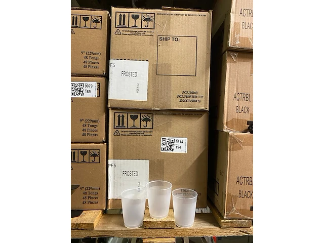 Ca. 2000x frost-flex bekers, transparant - afbeelding 1 van  5