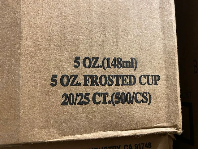 Ca. 2000x frost-flex bekers, transparant - afbeelding 4 van  5