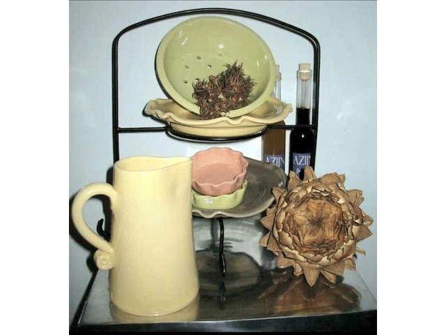 Ca. 200x frans aardewerk , terre de couleurs, o.a. schalen en kannen - afbeelding 4 van  10