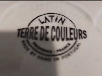 Ca. 200x frans aardewerk , terre de couleurs, o.a. schalen en kannen - afbeelding 5 van  10