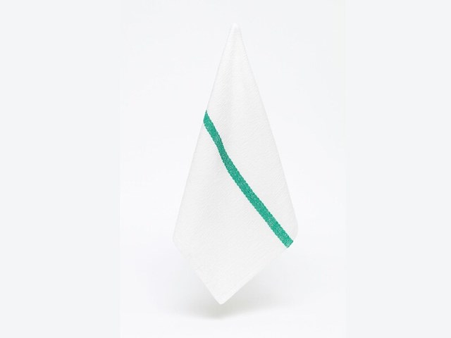 Ca. 200x keuken/vaatdoek - white/green - afbeelding 2 van  3