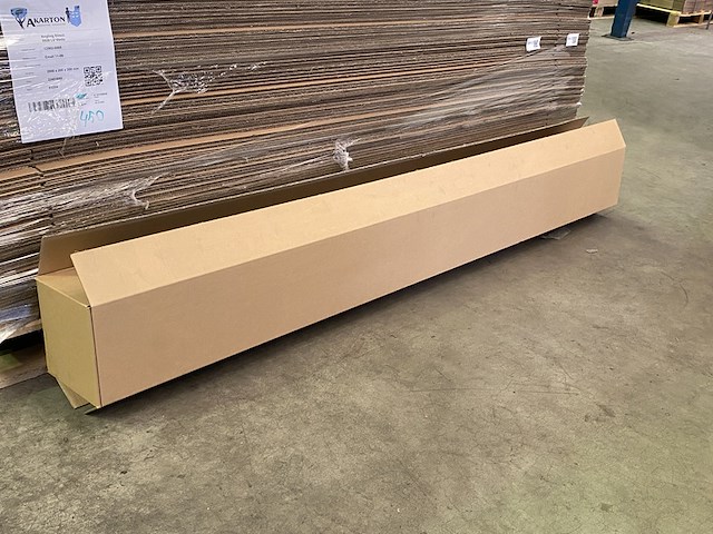 Ca. 200x lange verzenddozen dubbelgolf, bruin - afbeelding 2 van  3