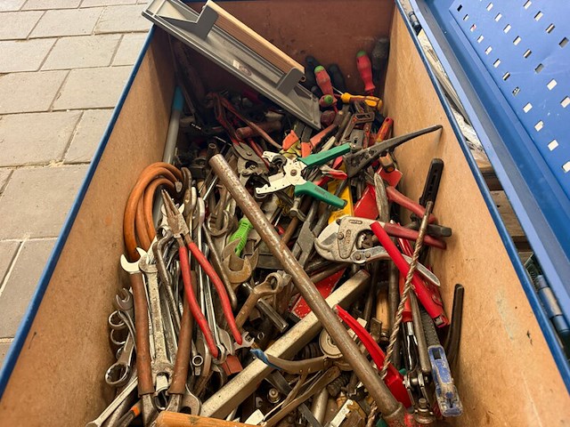 Ca. 200x metalen gereedschapskist met partij handgereedschap - afbeelding 10 van  10