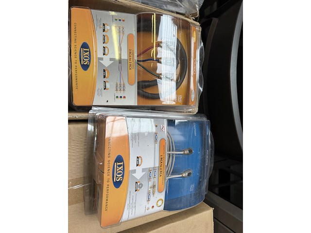 Ca. 200x partij audio-/video-/hdmi kabels w.o. profile, ixos - afbeelding 4 van  8