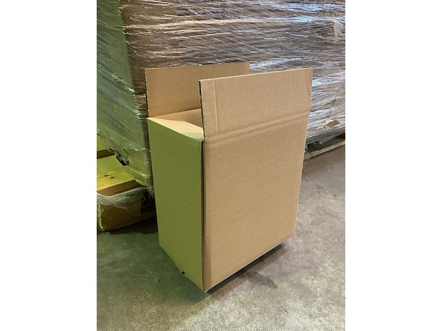 Ca. 200x verzenddozen 265x85x290mm dubbelgolf, bruin - afbeelding 2 van  3