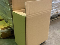 Ca. 200x verzenddozen 265x85x290mm dubbelgolf, bruin - afbeelding 2 van  3