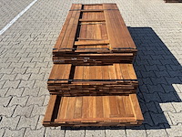 Ca. 202x guyana ipé planken geschaafd, 21x70mm, lengte 79/185cm, 82/215cm, 41/245cm - afbeelding 1 van  3