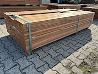 Ca. 204x guyana teak planken geschaafd, 25x70mm, lengte 215cm - afbeelding 2 van  3