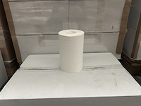 Ca. 204x handdoekrol mini coreless 100% cellulose 2 laags geperforeerd 20 cm 72 meter - afbeelding 1 van  4