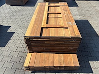 Ca. 205x guyana ipé planken geschaafd, 21x90mm, lengte 2/155cm, 148/185cm, 55/215cm - afbeelding 1 van  3