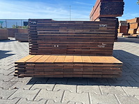 Ca. 205x guyana ipé planken geschaafd, 21x90mm, lengte 2/155cm, 148/185cm, 55/215cm - afbeelding 2 van  3