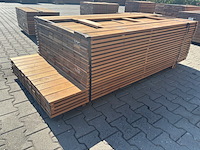 Ca. 205x guyana ipé planken geschaafd, 21x90mm, lengte 2/155cm, 148/185cm, 55/215cm - afbeelding 3 van  3