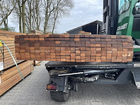 Ca. 207x angelim pedra latten geschaafd , 21x40mm, lengte 425cm - afbeelding 3 van  3