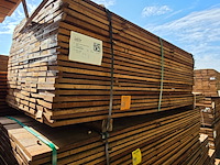 Ca. 207x guyana teak beschoeiingsplanken, 20x100mm, lengte 166/200cm, 41/250cm - afbeelding 4 van  4