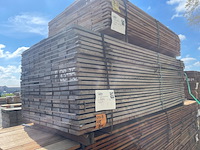 Ca. 207x guyana teak beschoeiingsplanken, 20x100mm, lengte 250cm - afbeelding 4 van  4