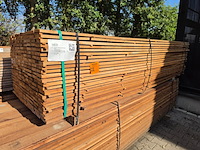 Ca. 207x guyana teak beschoeiingsplanken, 20x100mm, lengte 300cm - afbeelding 4 van  4