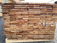 Ca. 207x guyana teak beschoeiingsplanken, 20x100mm, lengte 350cm - afbeelding 3 van  4