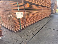 Ca. 207x guyana teak beschoeiingsplanken, 20x100mm, lengte 500cm - afbeelding 4 van  4