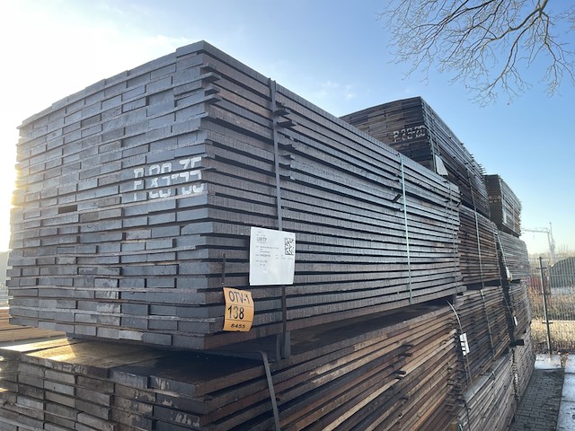 Ca. 207x guyana teak beschoeiingsplanken, 22x100mm, lengte 250cm - afbeelding 4 van  4