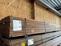 Ca. 208x angelim pedra planken geschaafd, 21x70mm, lengte 15/155cm, 50/185cm, 34/245cm, 45/275cm, 22/335cm, 7/365cm, 35/400cm - afbeelding 4 van  4