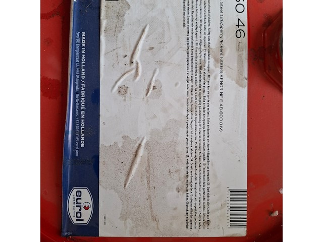Ca 20ltr smeerolie eurol, hykrol vhlp iso 46 - afbeelding 3 van  3