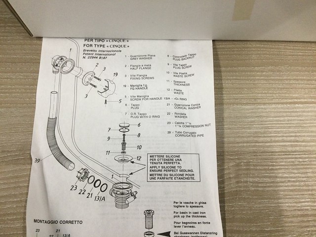 Ca. 20x badafvoerset, cromato - afbeelding 2 van  2